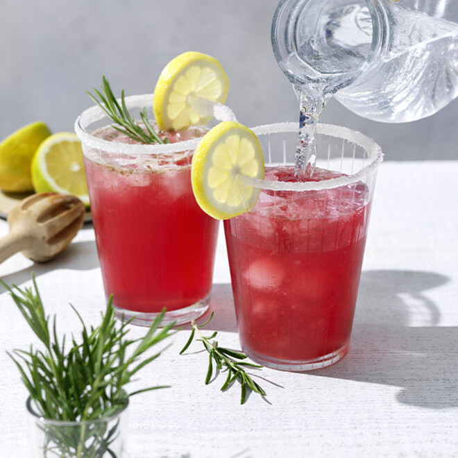 Cranberry-Rosmarin-Limonade